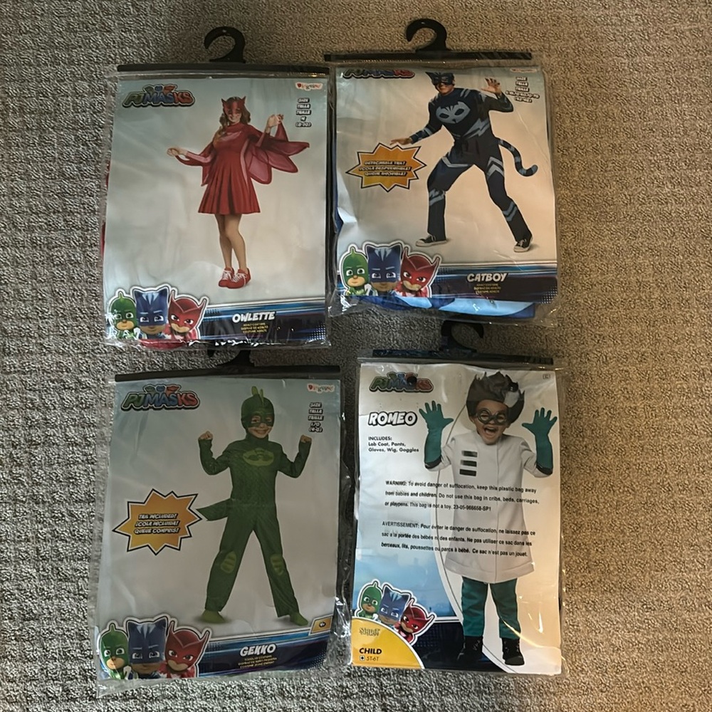PJ Masks Family Costumes